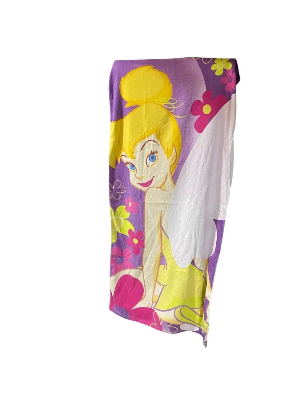 VTG Disney store Tinker Bell 100% cotton beach towel 30 x 60